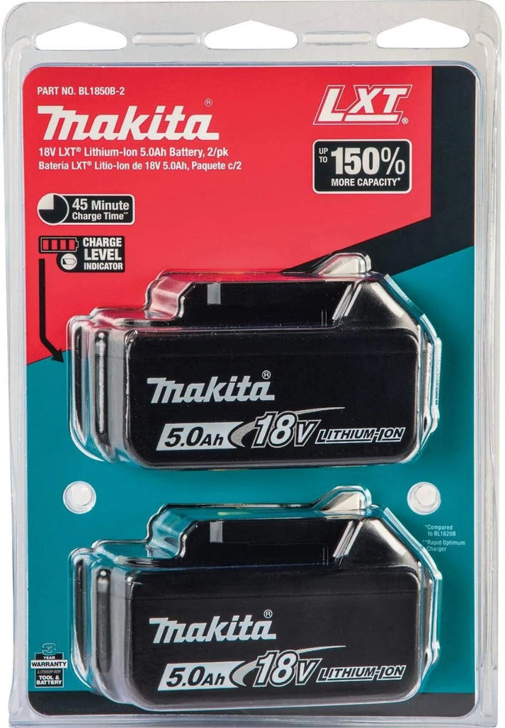 Makita 18V Multi-Tool Kit (DTM51Z, Blue) – Includes 2x 5.0Ah Lithium-Ion Batteries